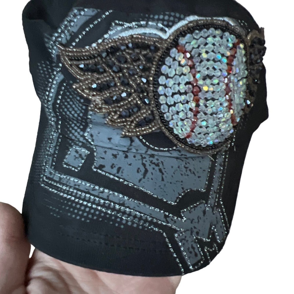 Olive & Pique bling baseball hat adjustable OS